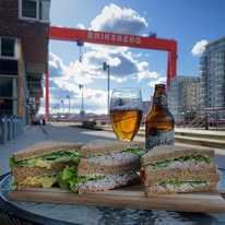 Smörgås med öl